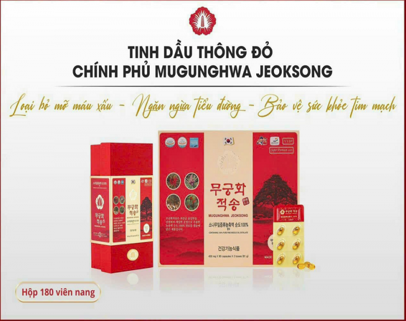 TINH DẦU THÔNG ĐỎ MUGUNGHWA JEOKSON